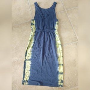 SPLENDID sleeveless tie dye jersey midi dress SM